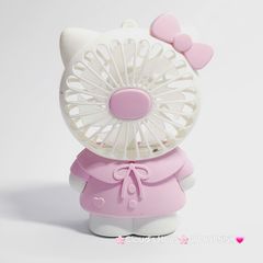 Mini Fan - Quạt Cầm Tay Hello Kitty Mặc Váy siêu kute