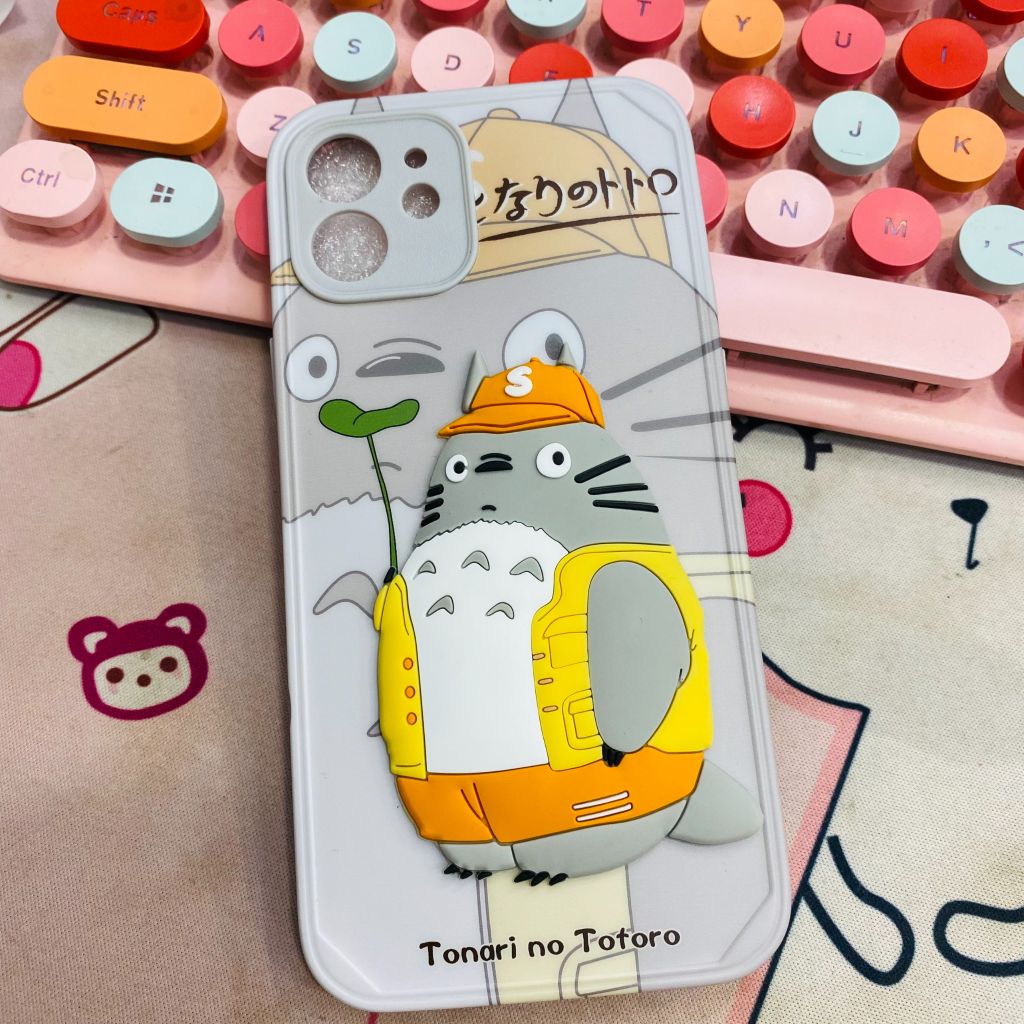 Case Ốp điện thoại iPhone Totoro ICon nổi 3D bóng trơn
