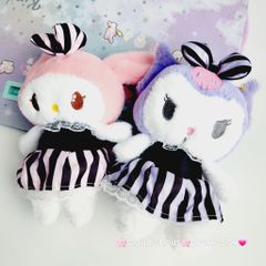 Gấu Bông Melody & Kuromi Mặc Váy