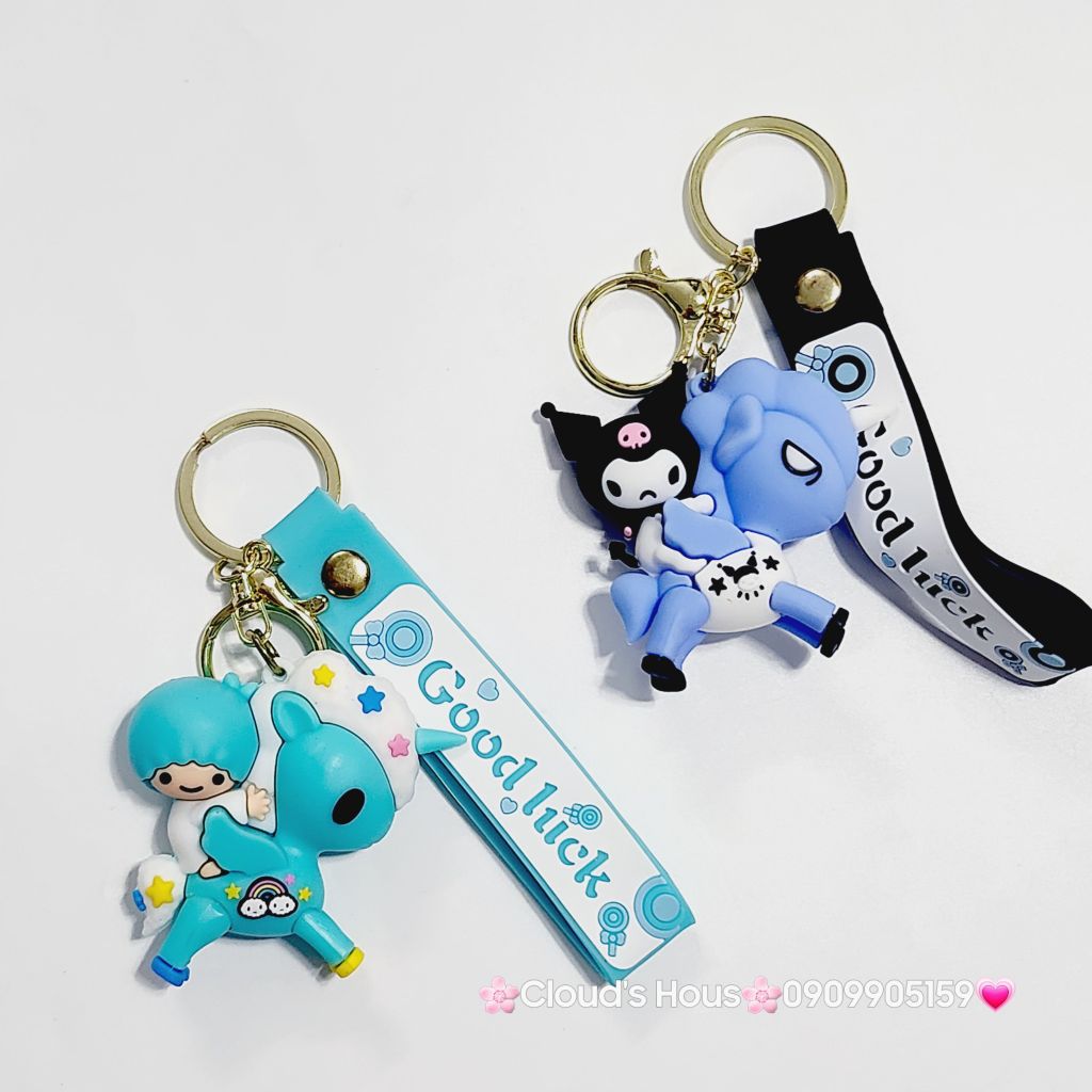 Móc Khóa Kuromi & Cậu bé Cưỡi Ngựa Good Luck (2 mẫu)
