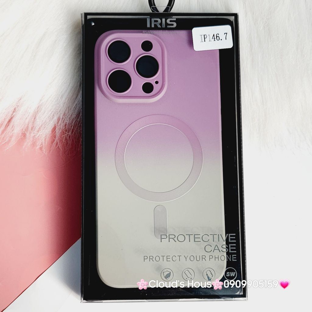 Case Ốp điện thoại iPhone IRIS Ombre Likgus Silicone Bảo vệ Cam Magsafe iPhone 14Promax