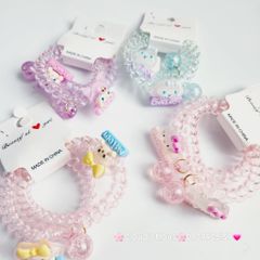 Đồ cột tóc dây xoăn trong Charm hoạt hình (cặp)