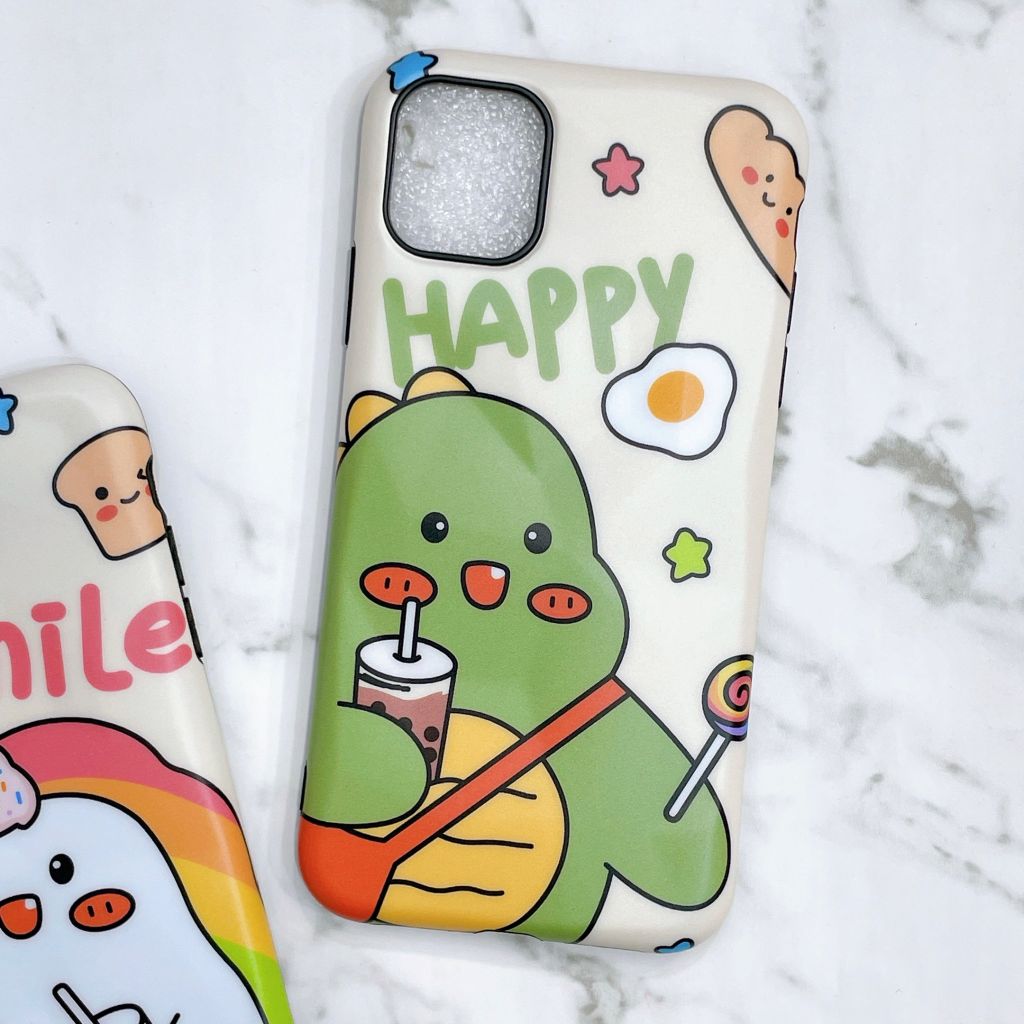 Case Ốp điện thoại iPhone UNICORN & KHỦNG LONG Nhám trơn 3D Nổi iPhone 7/8/X/Xs/11/12/Plus/Max/Pro/Promax