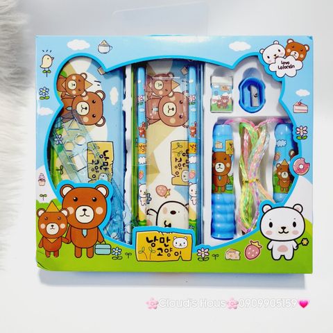 Bộ Đồ Dùng Học Tập Cho Bé - HJ-9918 (6 món)