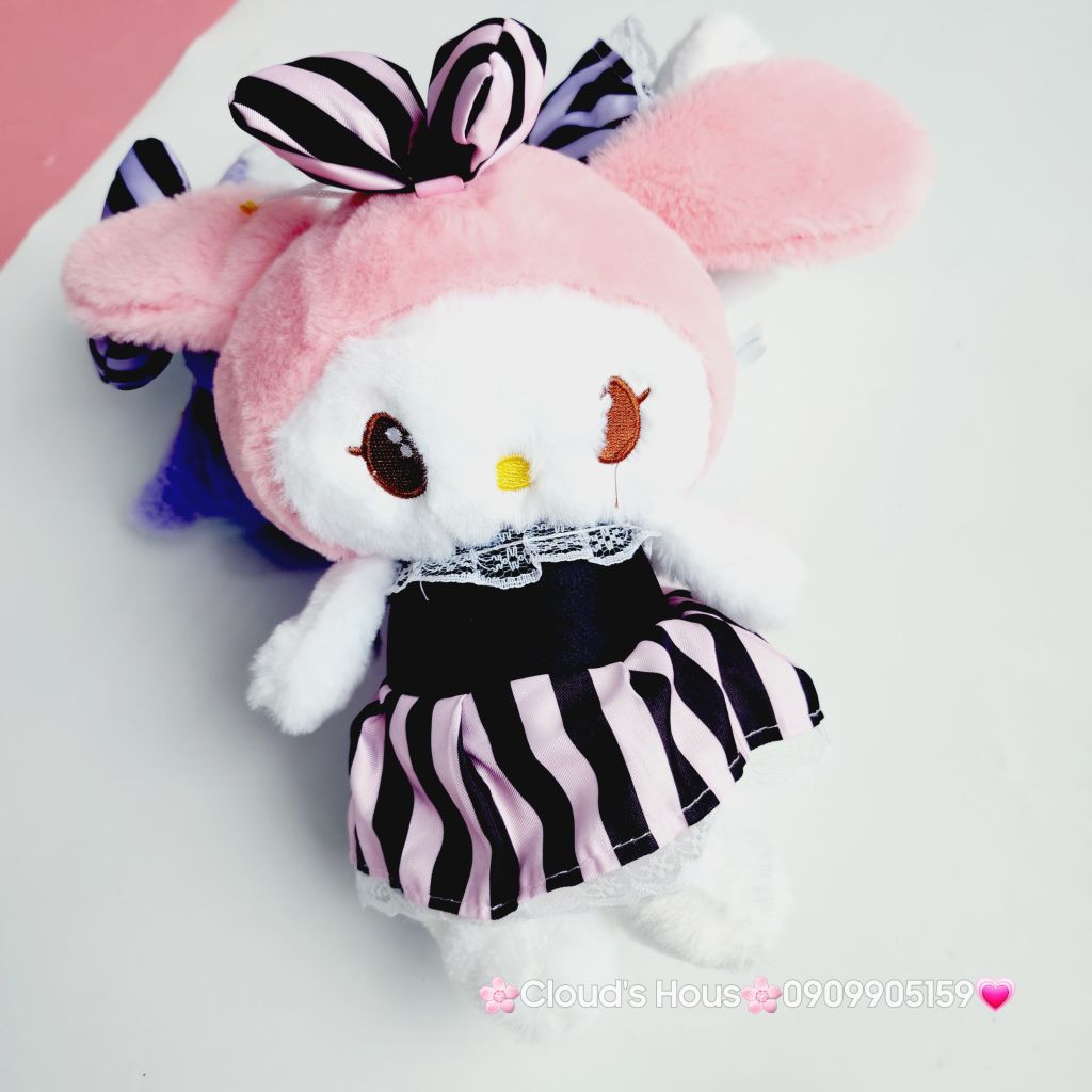 Gấu Bông Melody & Kuromi Mặc Váy