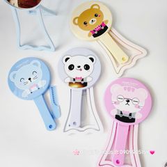 Gương Để Bàn - Cầm Tay Kèm Lược