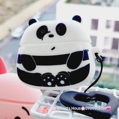 COVER AIRPOD SU DẺO GẤU TRÚC KUTE (panda)