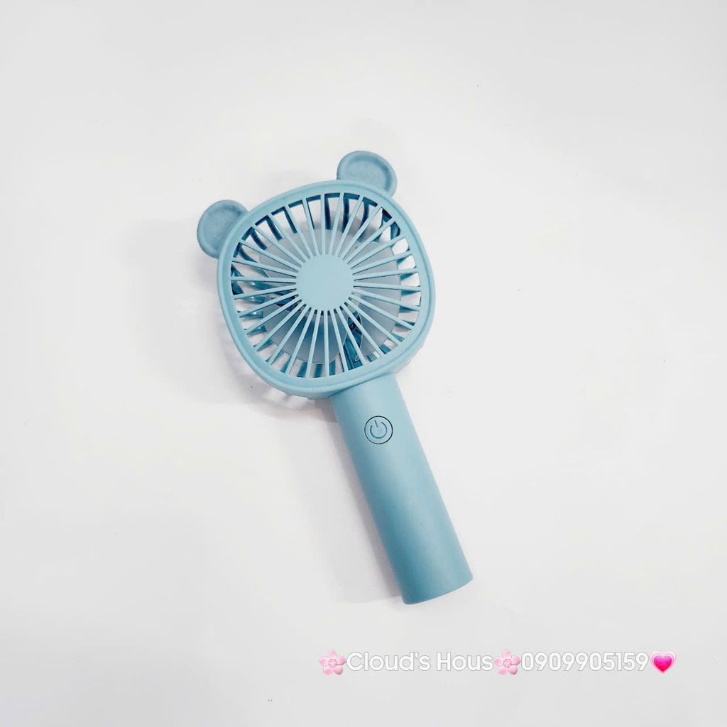 Mini Fan - Quạt Cầm Tay Tai Thú Nhiều Màu ( có đế rời để bàn)