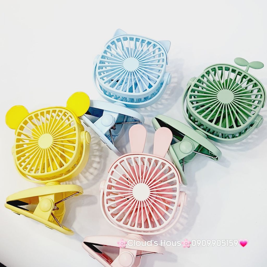 Mini Fan - Quạt kẹp size nhỏ siêu kute Nhiều Màu