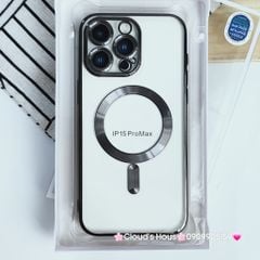 Case Ốp điện thoại iPhone J-Case Magsafe Trong Viền màu iPhone 15Promax