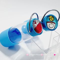 Bình Nước Thủy tinh Doraemon có quai cầm Inox