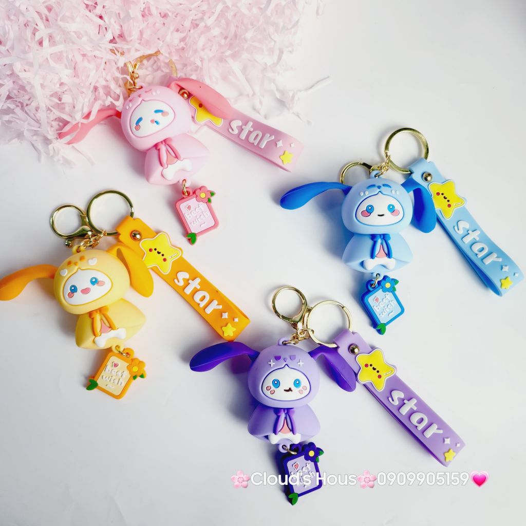 Móc khóa Điều ước Best wish Star