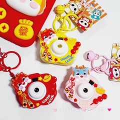 Móc Khóa Máy Ảnh Lân TẾT Kute Good Luck