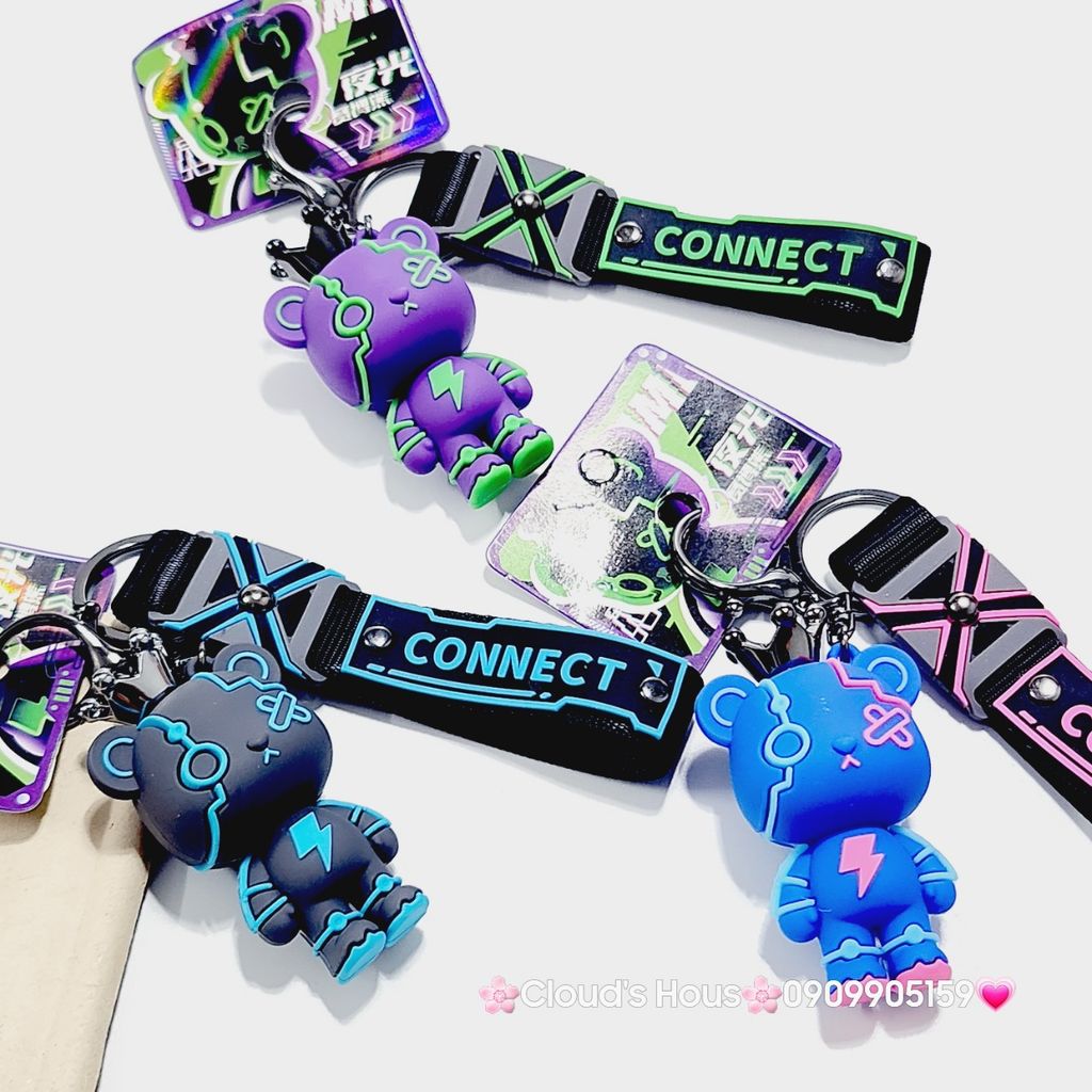 Móc Khóa Gấu Vương Miện Connect
