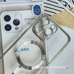 Case Ốp điện thoại iPhone J-Case Magsafe Trong Viền màu iPhone 15Promax