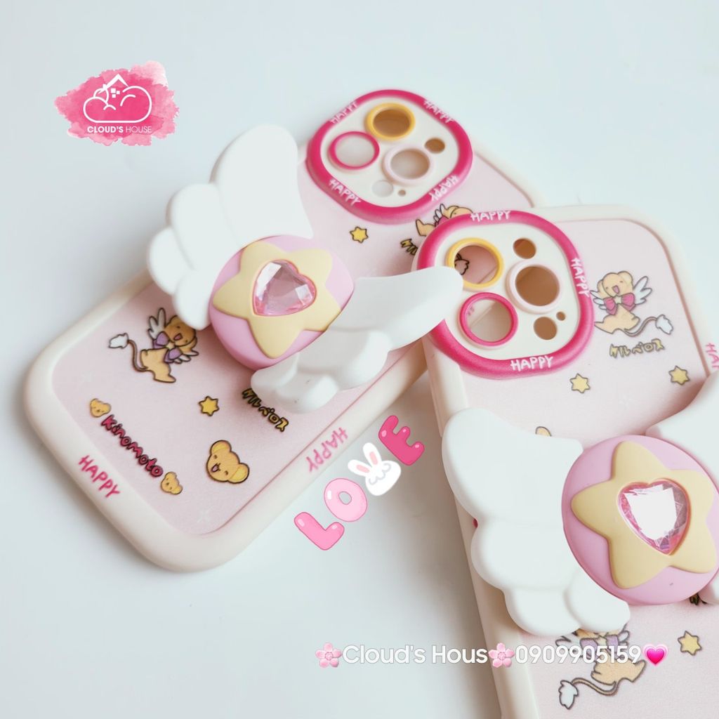 Case Ốp điện thoại iPhone Sakura Thủ Lĩnh Thẻ Bài Kero Kèm Popsocket iPhone 7Plus/8Plus/X/Xs/XSMax/11/12/13/14/15/Pro/Promax