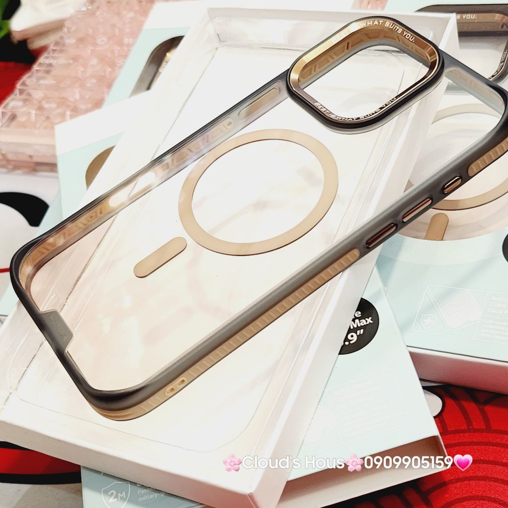 Case Ốp điện thoại iPhone Ốp Hoda Multicolor hỗ trợ sạc không dây cao cấp chính hãng cho 16 Pro, 16 Pro Max