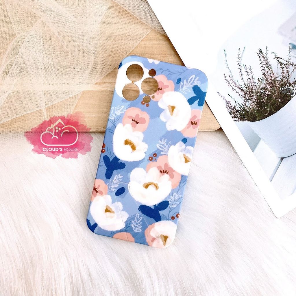 CASE IPHONE HOA NHÁM NHUNG CHỐNG DỰNG FORM VUÔNG DÀY CHỐNG SHOCK