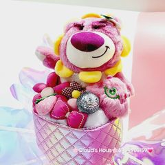 Bó hoa Gấu Bông Gấu Dâu Lotso