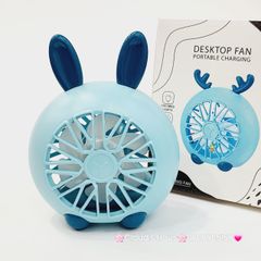 Mini Fan - Quạt Tai Thỏ và Gấu để bàn siêu mini