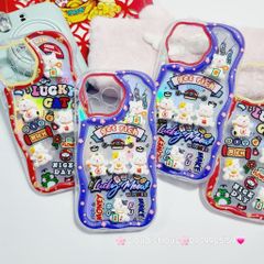 Case Ốp điện thoại iPhone Mèo Hologram icon nổi Phao chống Shock iPhone 11/12/13/14/15/Pro/Promax - TẾT
