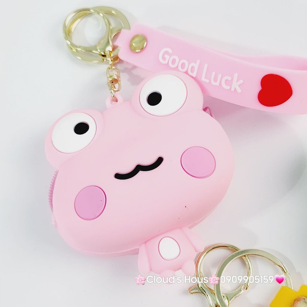 Bóp Móc Khóa Silicone Nhỏ Gọn Hoạt Hình Kute