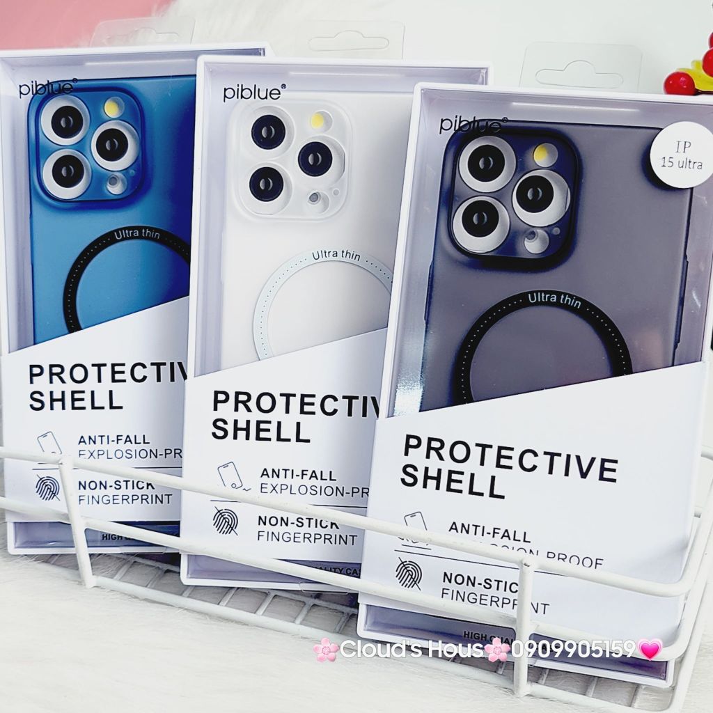 Case Ốp điện thoại iPhone Piblue chính hãng Nhám siêu mỏng Magsafe iPhone 15Promax
