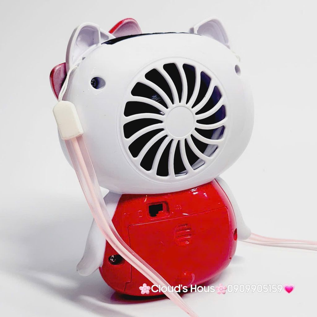 Quạt Cầm Tay - Để Bàn Hello Kitty