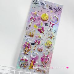 Sticker Quyền trượng Sakura 3D nổi