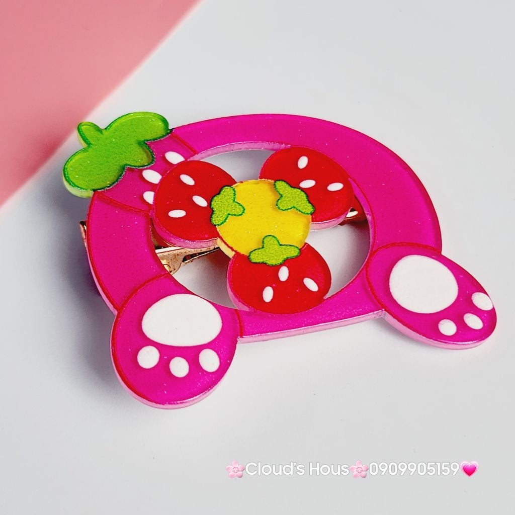 Kẹp tóc Lotso Gấu Dâu