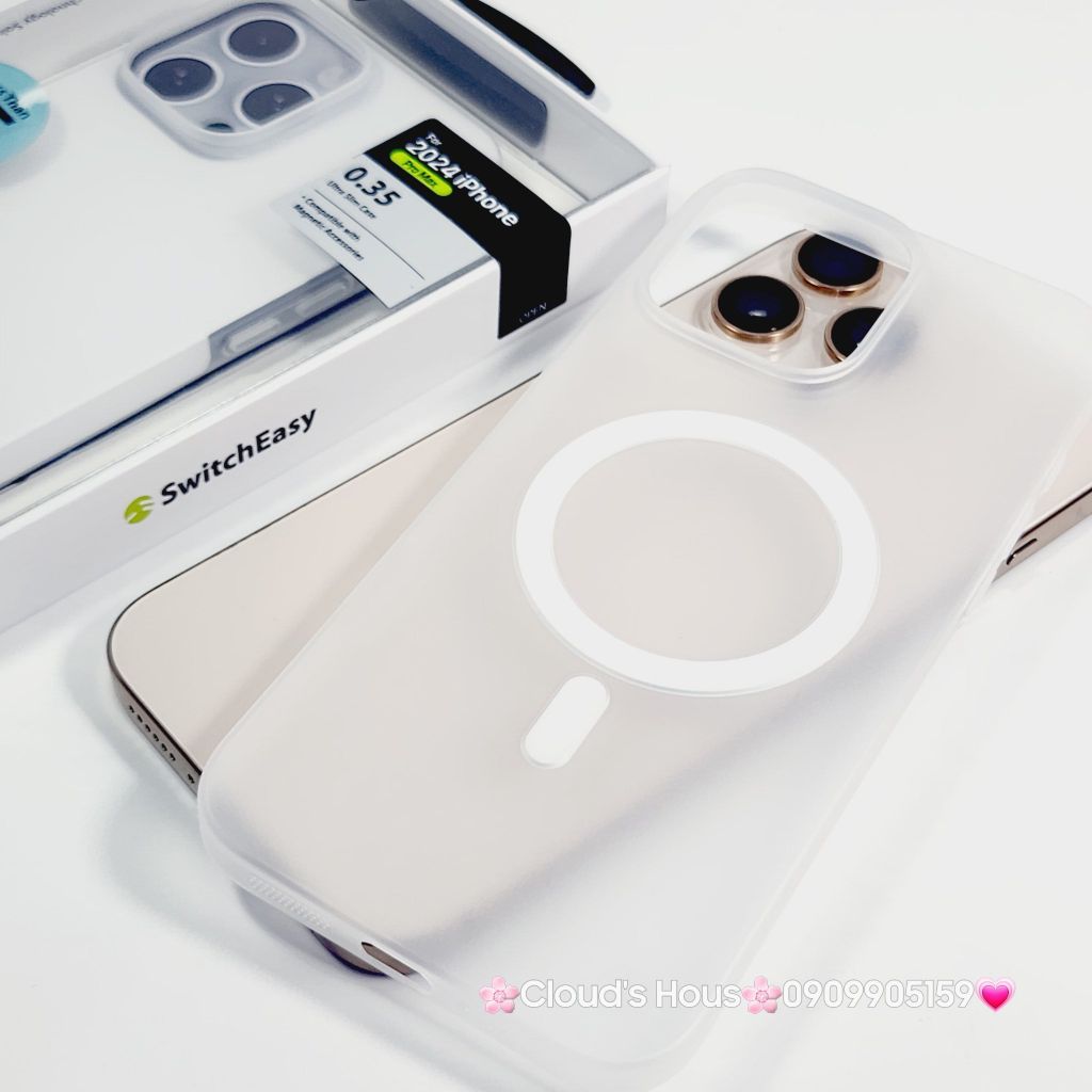Case Ốp điện thoại iPhone Switcheasy Ultra Slim Nhám Lụa Siêu Mỏng Magsafe 0.35mm 16/Plus/Pro/Promax