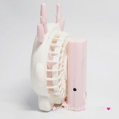 Mini Fan - Quạt Cầm Tay Có Tai Sừng Nhiều màu