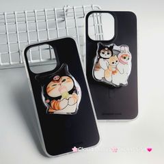 Case Ốp điện thoại iPhone Trong Nhám Magsafe Đen Zoozoo Case iPhone 12/13/14/15/Pro/Promax
