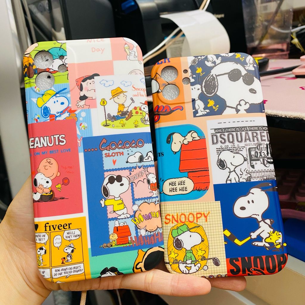 Case Ốp điện thoại iPhone Snoopy nhám bóng (2 mẫu)