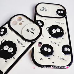 Case Ốp điện thoại iPhone Hòn Than Đen Be Hapy Phao Da iPhone 11/12/13/14/15/Pro/Promax