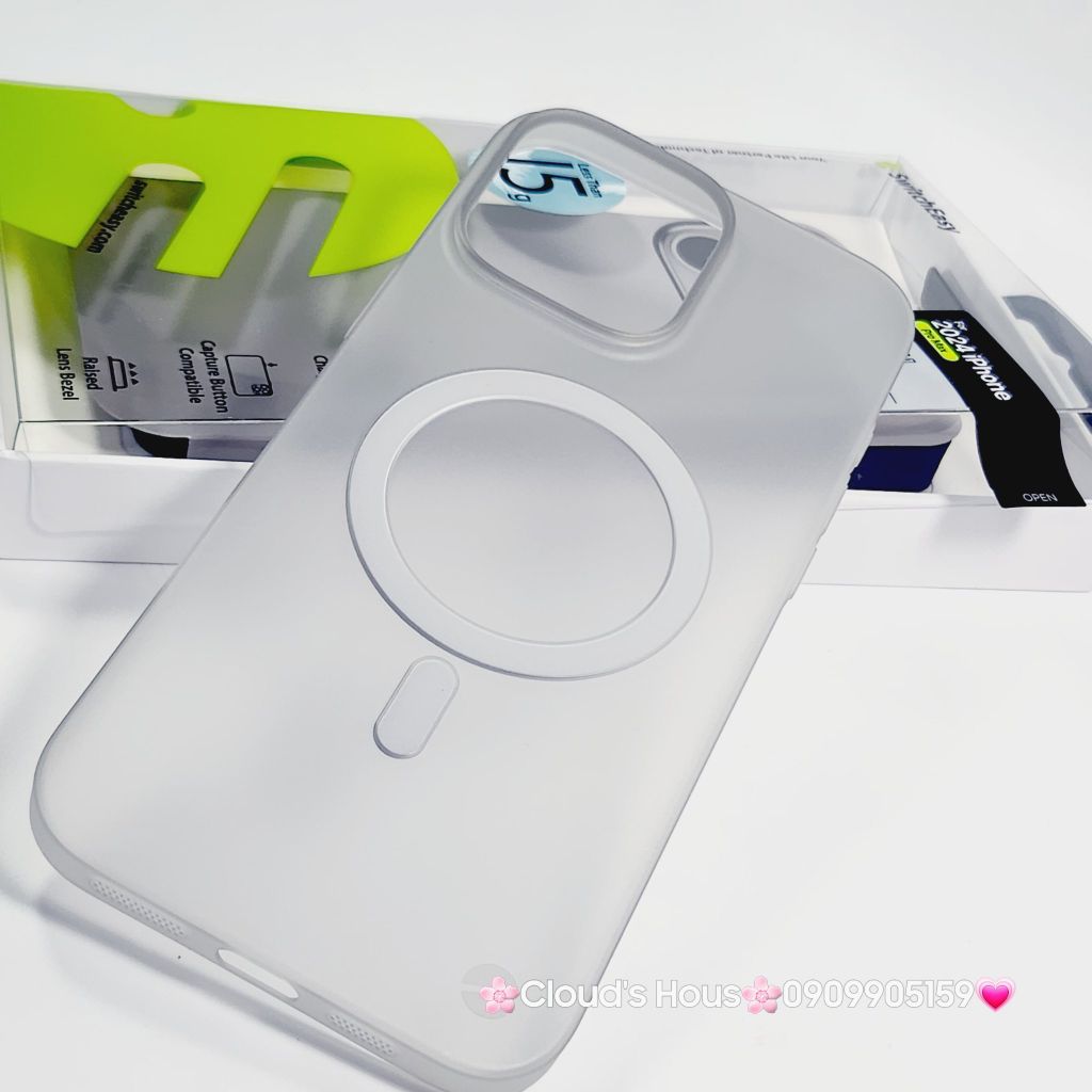 Case Ốp điện thoại iPhone Switcheasy Ultra Slim Nhám Lụa Siêu Mỏng Magsafe 0.35mm 16/Plus/Pro/Promax