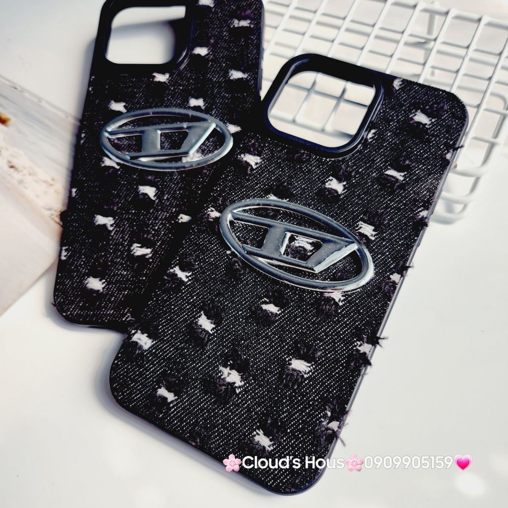 Case Ốp điện thoại iPhone Jeans Diesel Logo chữ D cá tính iPhone 7+/8+/X/Xs/XSMax/11/12/13/14/15/Pro/Promax