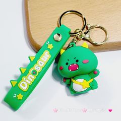 Móc Khóa Khủng Long Đeo Giỏ Kute Dinosaur