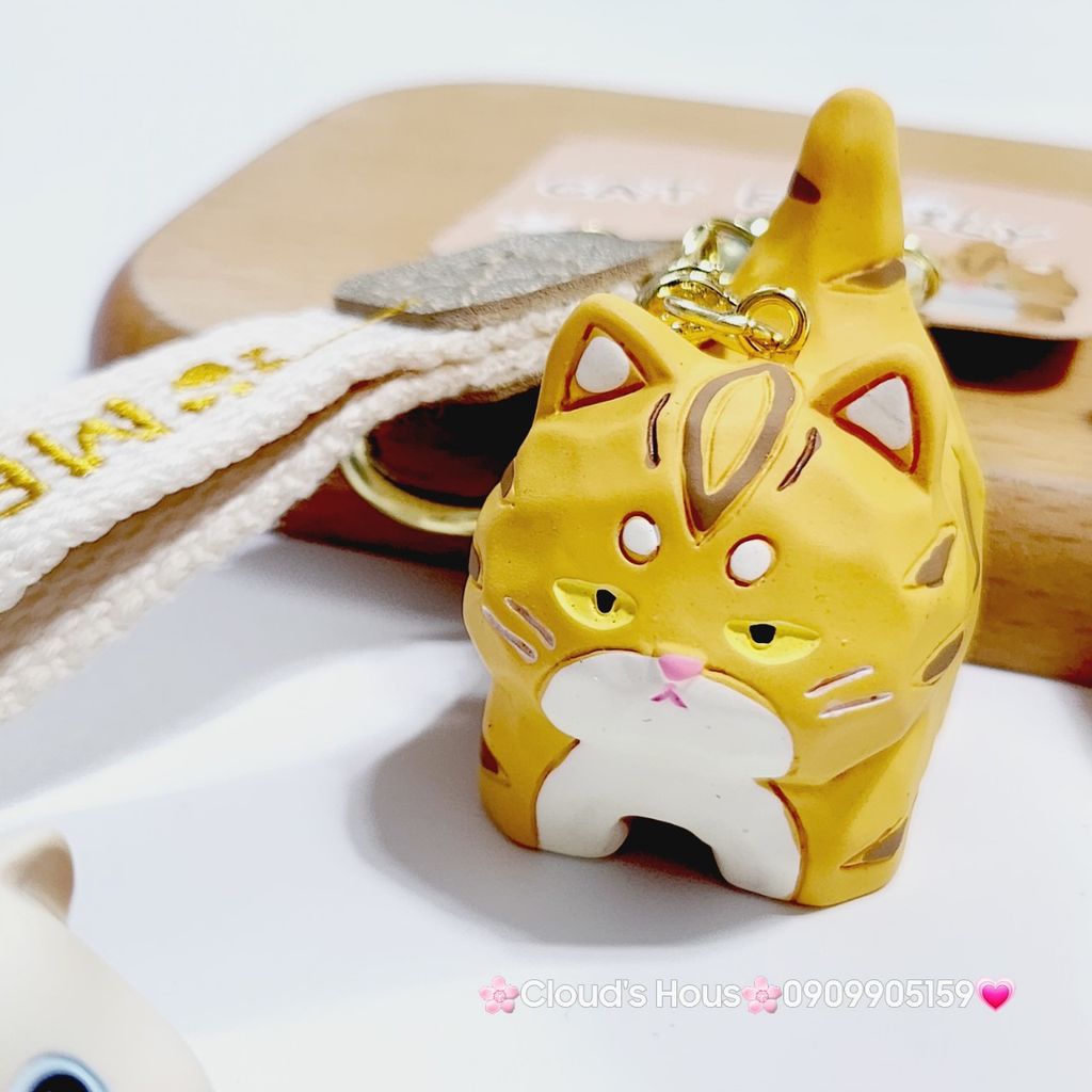Móc Khóa Mèo Mập Ú Cute Meow bằng sứ