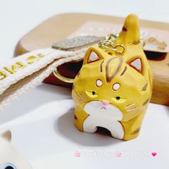 Móc Khóa Mèo Mập Ú Cute Meow bằng sứ