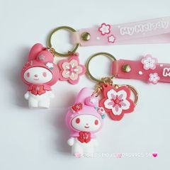 Móc Khoá Hoạt hình Sanrio Tone Trắng Hồng My Melody