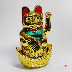 Mèo Thần Tài Mạ Vàng Nhiều Mẫu Nhiều Size