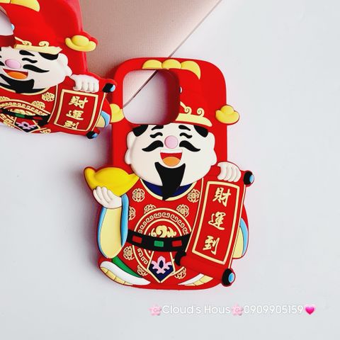 Case Ốp điện thoại iPhone Su dẻo Ông Thần Tài iPhone 11/12/13/14/15/Pro/Promax - TẾT