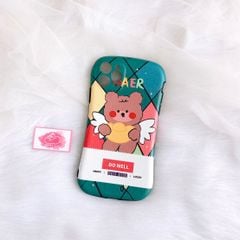 CASE IPHONE Gấu Xanh lá Đáng Yêu Nhám Da Dẻo Phôi Bầu Chống Shock