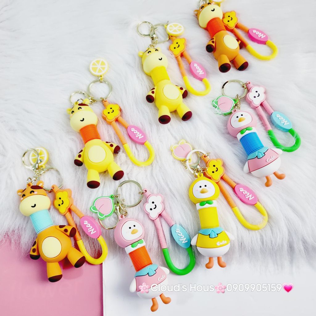 Móc Khóa Động Vật Cổ Dài Hài Hước Nice
