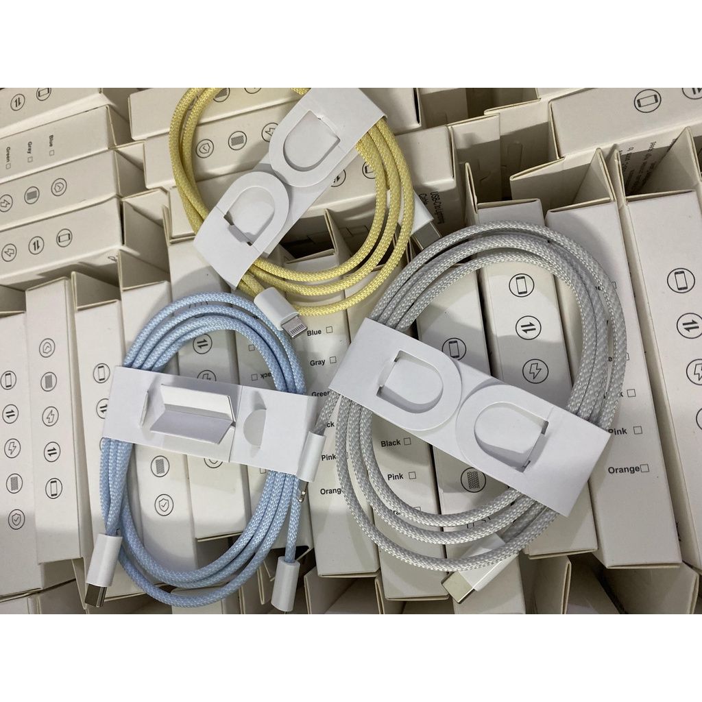 Cáp Sạc iMac Nhanh 20W Bọc Dù USB-C to Lightning 1M