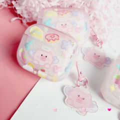 Cover Case Vỏ bảo vệ Airpod Heo hồng thiên thần phao trong Airpod 1/2/3/Pro/Pro2