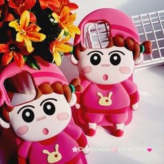 Case Ốp điện thoại iPhone Su dẻo Cô Bé Bút Chì Đồ Hồng iPhone 6P/7P/8P/X/Xs/XSMax/11/12/13/14/15/Pro/Promax