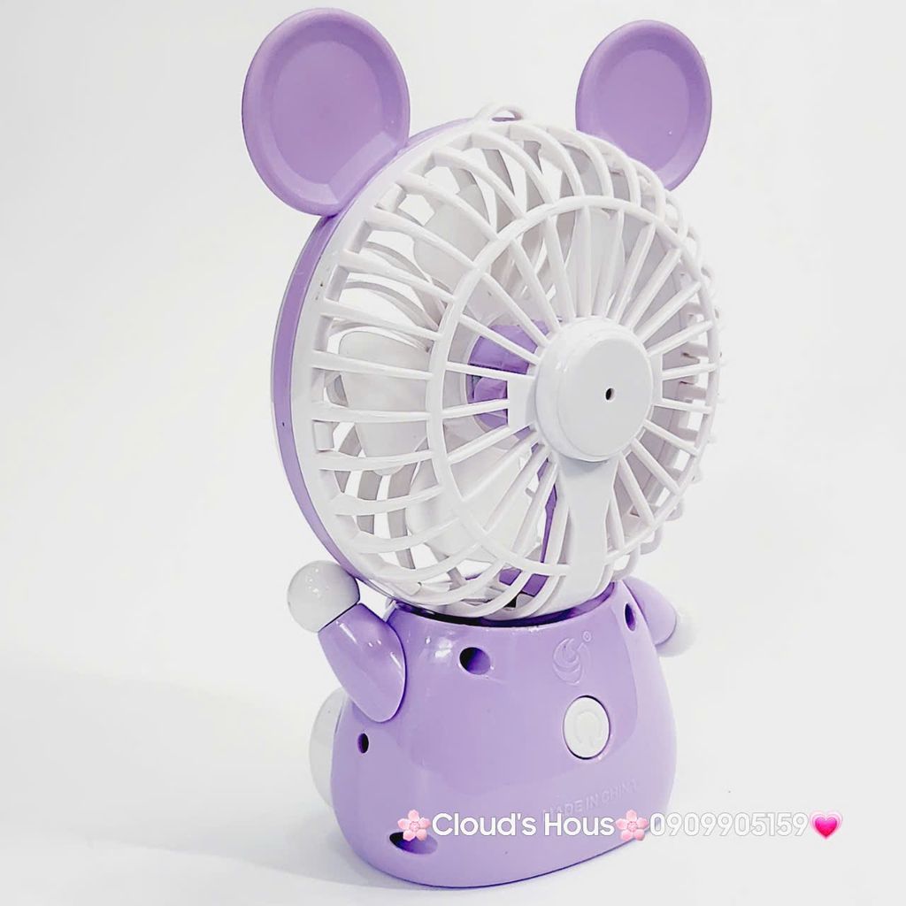 Mini Fan - Quạt Cầm Tay - Để Bàn Voi Mặc Yếm