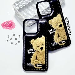 Case Ốp điện thoại iPhone Gấu Baby Bear Nhám phao iPhone 1/12/13/14/Pro/Promax